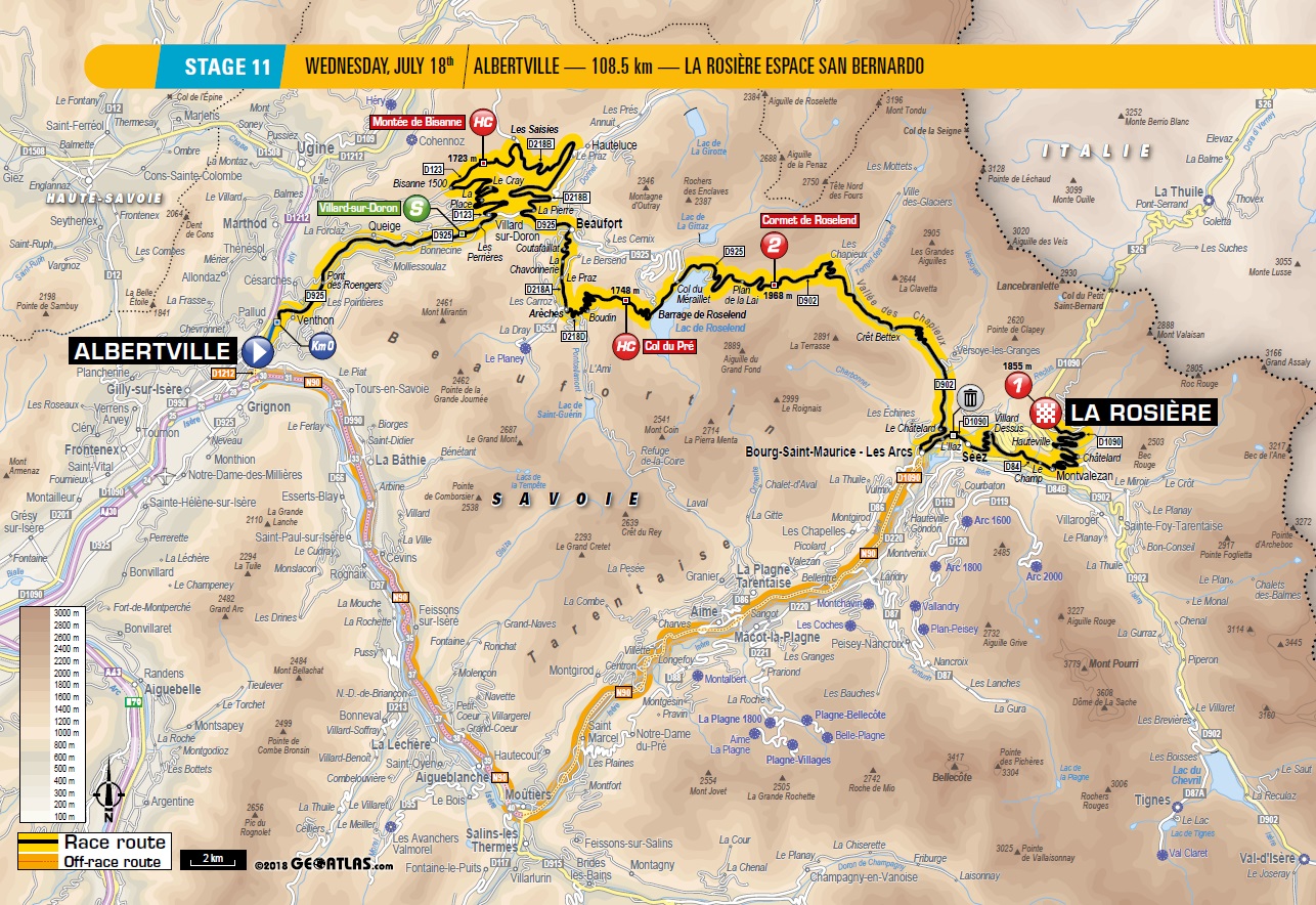 Tour de France Vorschau Streckenprofil 11. Etappe