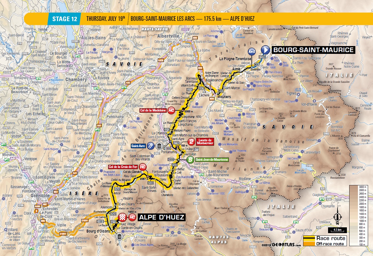 Tour de France Vorschau 12. Etappe Streckenverlauf