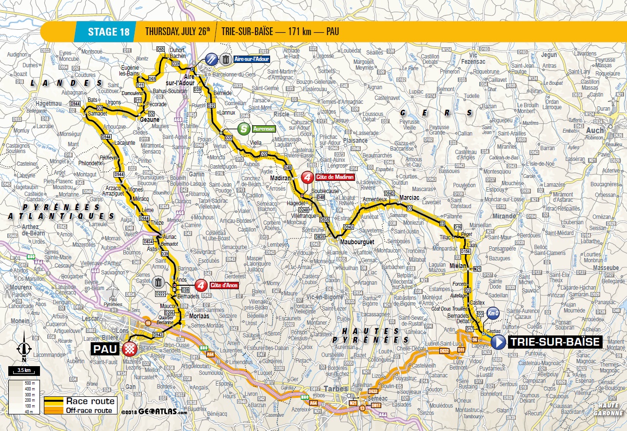 Tour de France Vorschau 18. Etappe Streckenverlauf