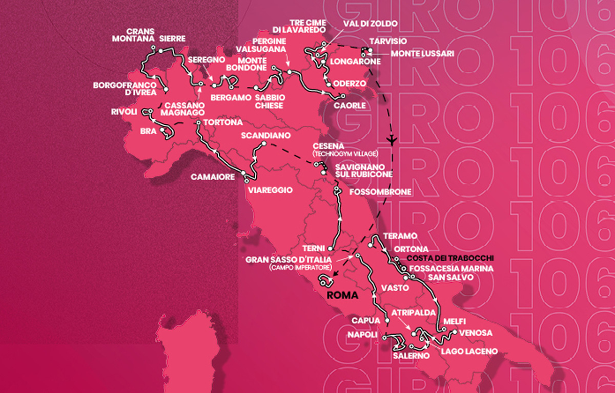 Giro d'Italia 2023 Strecke