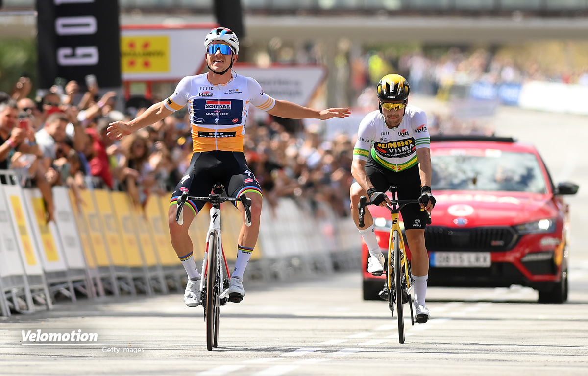 Giro di Catalogna #7: Roglic rimprovera a Evenepoel la vittoria di tappa